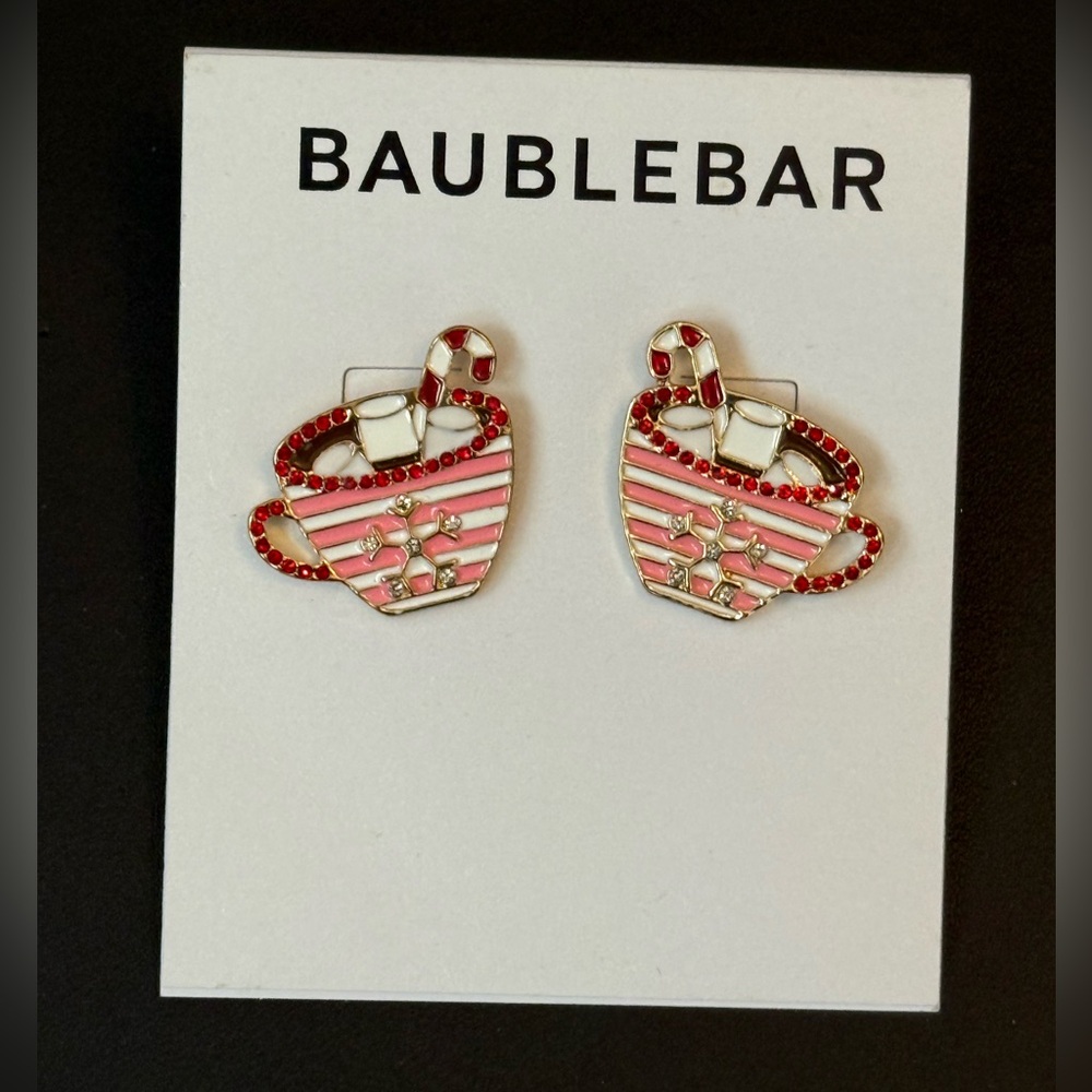 New on card Baublebar Hot chocolate earrings 
3/4”
Postbacks